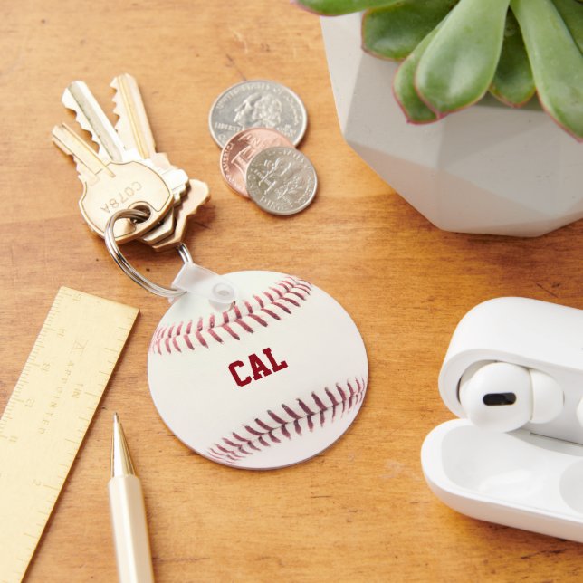 Baseball Look Personalisierter Schlüsselanhänger (Schreibtisch)