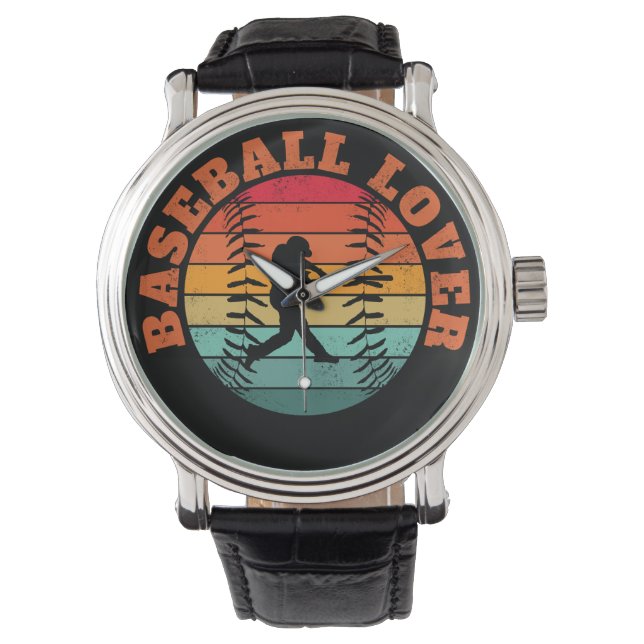 Baseball Lover Armbanduhr (Vorderseite)