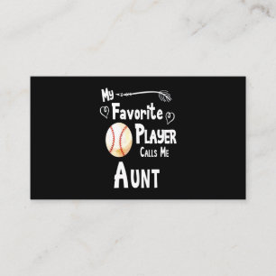 Baseball Lover Mein Lieblingsspieler ruft mich a Visitenkarte