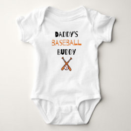 Baseball Lover Sprichwort: Daddy's Baseball Buddy Baby Strampler
