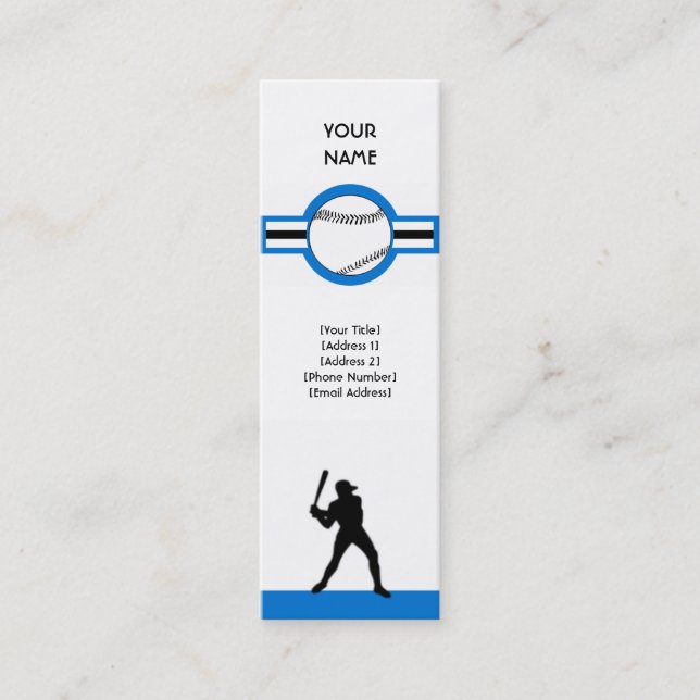 Baseball: Luftstar Mini Visitenkarte (Vorderseite)