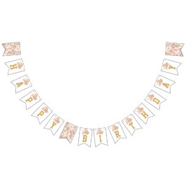 Baseball Luxury Girl Birthday Wimpelkette