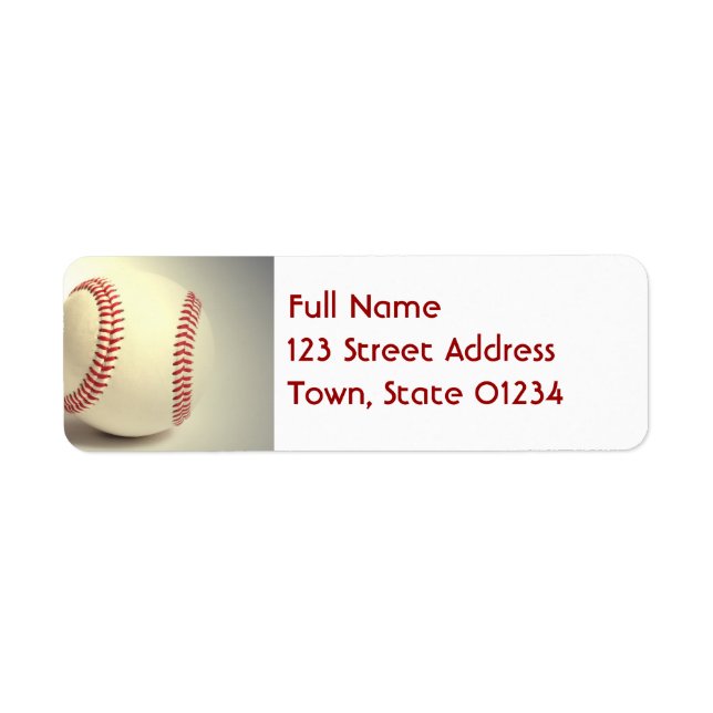 Baseball-Mailing-Labels (Vorne)