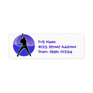 Baseball-Mailing-Labels wiedergeben