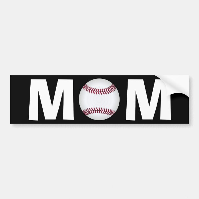 Baseball-Mama-Autoaufkleber Autoaufkleber (Vorne)