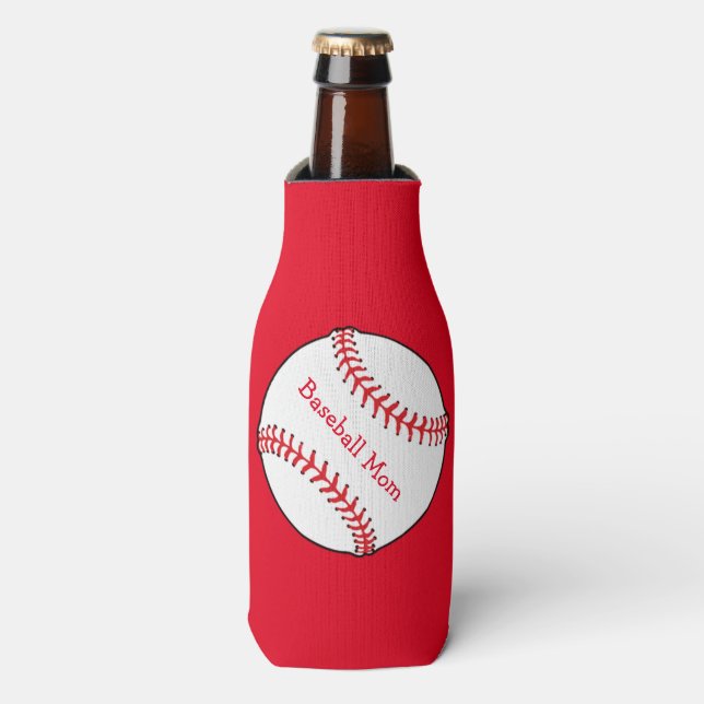 Baseball-Mama Flasche Cooler Flaschenkühler (Flaschenvorderseite)