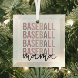 Baseball Mama Geschenke für Baseball-Mamas Ornament Aus Glas