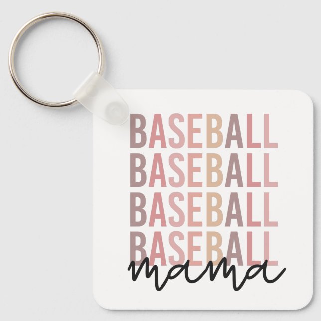 Baseball Mama | Geschenke für Baseball-Mamas Schlüsselanhänger (Vorderseite)