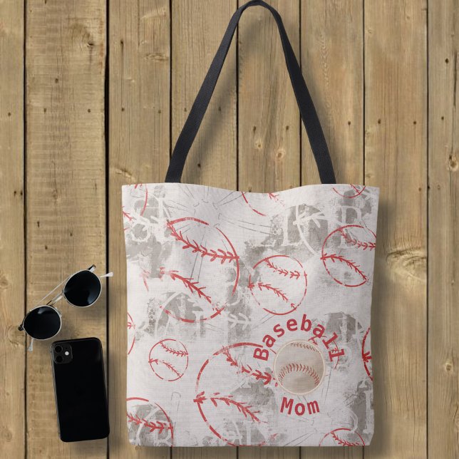 Baseball Mama Grunge Print Bag Tasche (Von Creator hochgeladen)