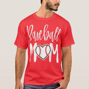 Baseball Mama Herzgeschenk für sportliche Mamas T-Shirt