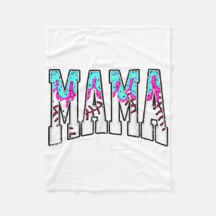 Baseball Mama Ice Tropfen mit Sprinklen Baseba Fleecedecke