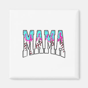Baseball Mama Ice Tropfen mit Sprinklen Baseba Magnet