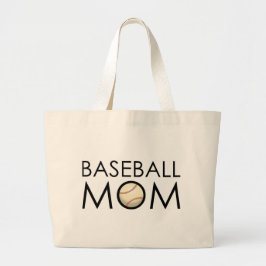 Baseball-Mama Jumbo Stoffbeutel