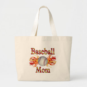 Baseball-Mama Jumbo Stoffbeutel
