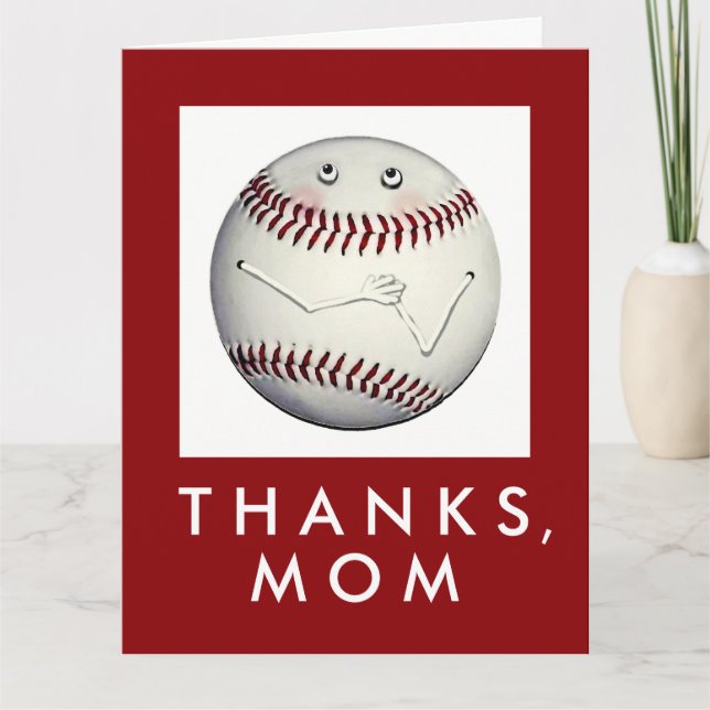 Baseball-Mama Karte (Vorderseite)