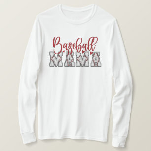 Baseball Mama Langarm  T-Shirt