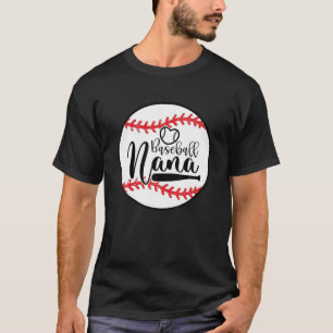 Baseball Mama Leopard Funny Softball Mama Mutter D T-Shirt