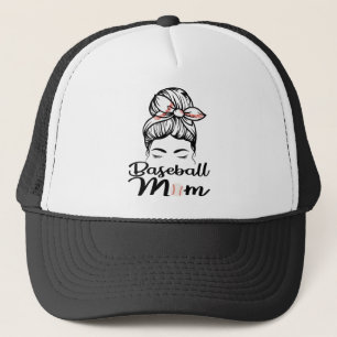 Baseball Mama Leopard Funny Softball Mama Truckerkappe