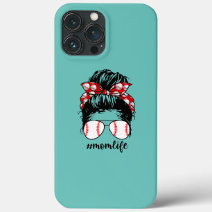 Baseball Mama Life Messy Bun Momlife Funny Case-Mate iPhone Hülle