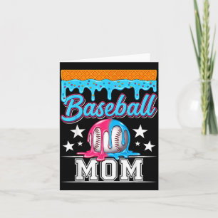 Baseball-Mama Lustig Muttertag Eiscreme-Tropfen Karte
