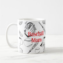 Baseball Mama Muster Klassische Tasse, 11 oz