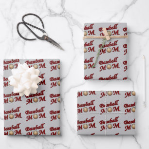 Baseball-Mama Niedlich Geschenkpapier Set