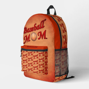 Baseball-Mama Niedlich Personalisiert Bedruckter Rucksack