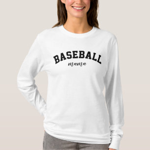 Baseball Mama Niedlich Sports Mama University Uni T-Shirt