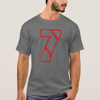 Baseball Mama Nr. 7 Geschenke für Mama T-Shirt