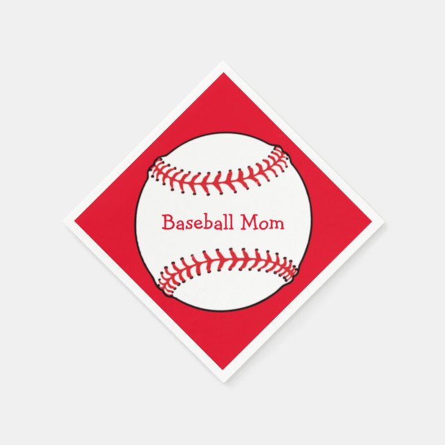Baseball Mama Paper Napkin Serviette (Ecke)