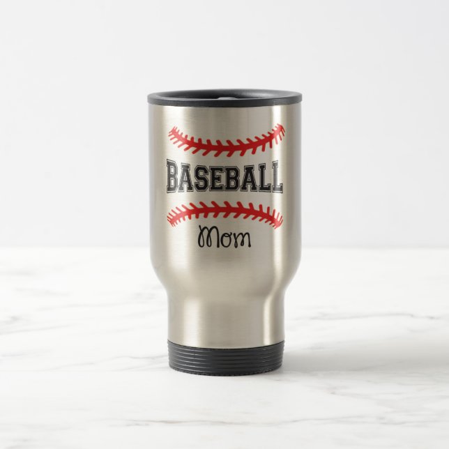 Baseball-Mama-Reise/-Tasse Reisebecher (Mittel)
