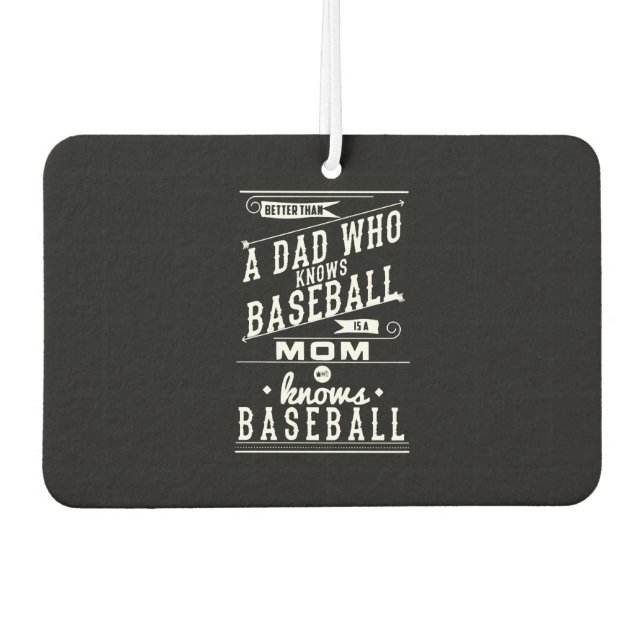 Baseball-Mama-Shirt Autolufterfrischer (Vorderseite)