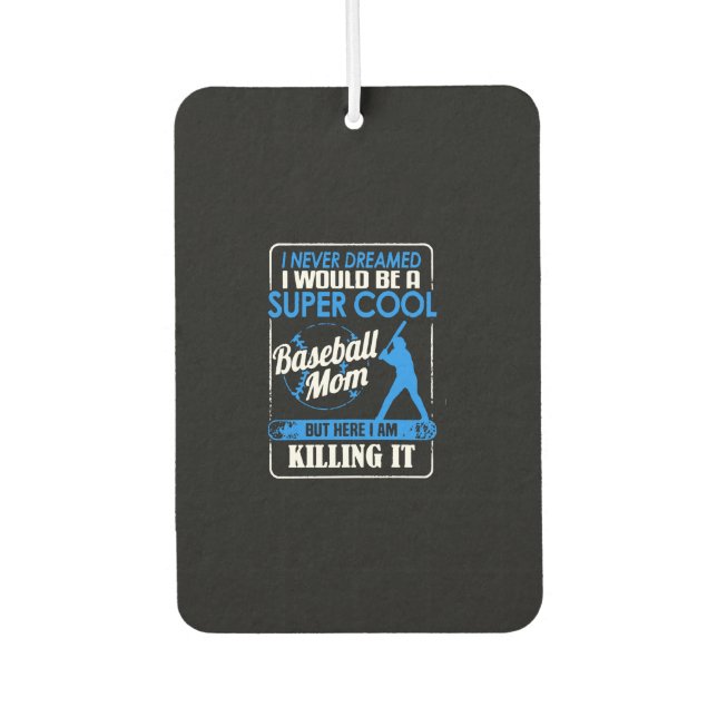 Baseball-Mama-Shirt Autolufterfrischer (Vorderseite)