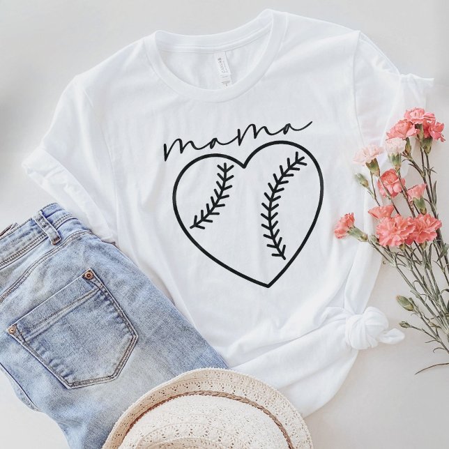 Baseball Mama Shirt, Baseball T - Shirt (Von Creator hochgeladen)