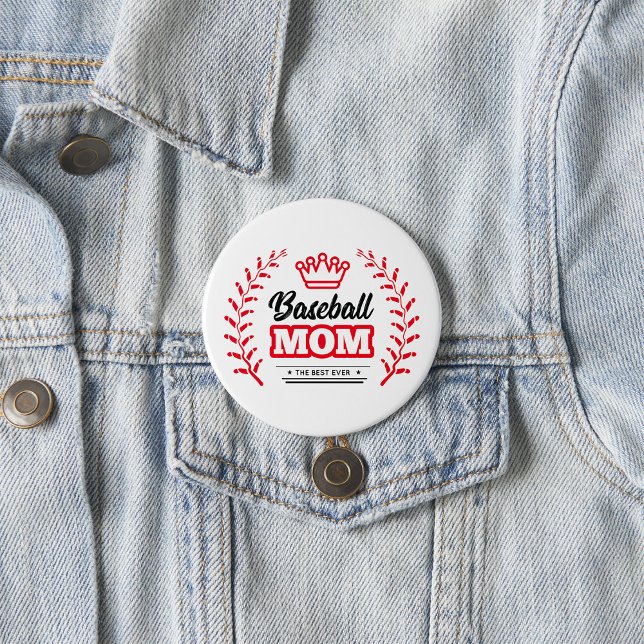Baseball Mama Shirt Die beste Krone je Button (Von Creator hochgeladen)