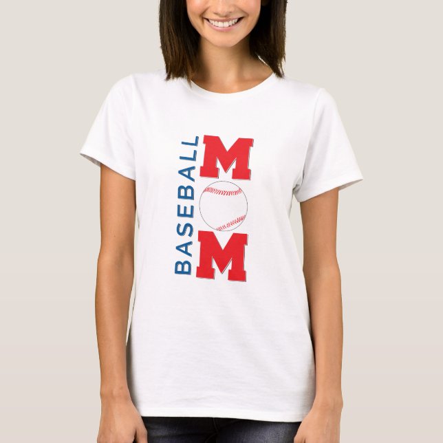 Baseball Mama Shirt für Frauen (Vorderseite)