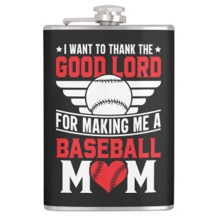 Baseball-Mama Sport-Elternteil Spiel-Tag Mutter Flachmann