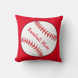 Baseball Mama Square Throw Kissen