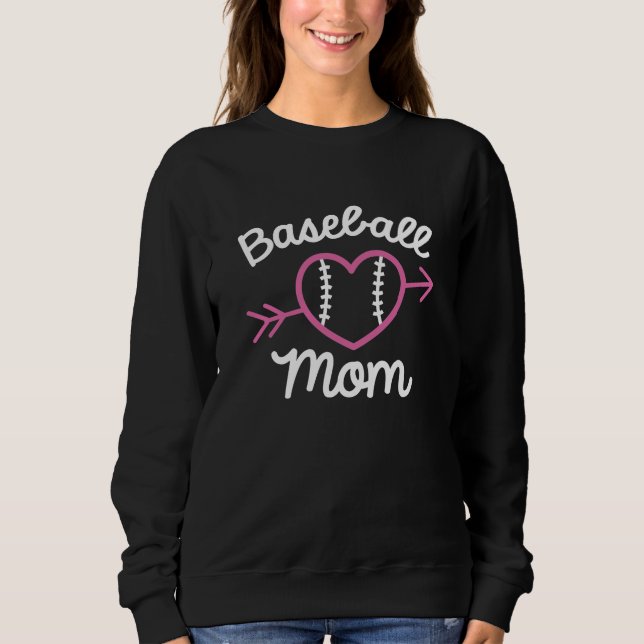 Baseball-Mama Sweatshirt (Vorderseite)
