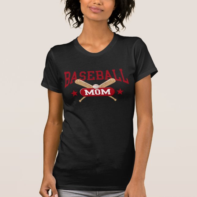 Baseball-Mama T-Shirt (Vorderseite)