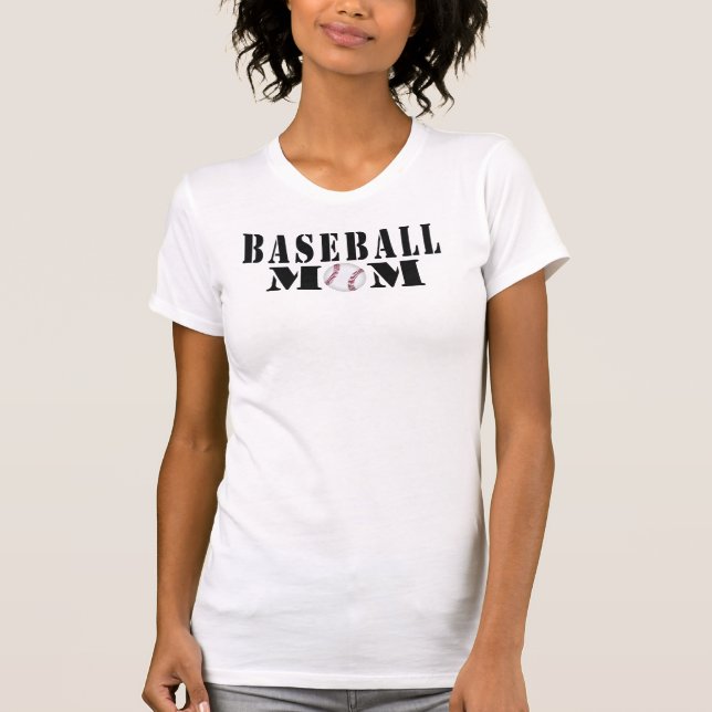 Baseball-Mama T-Shirt (Vorderseite)
