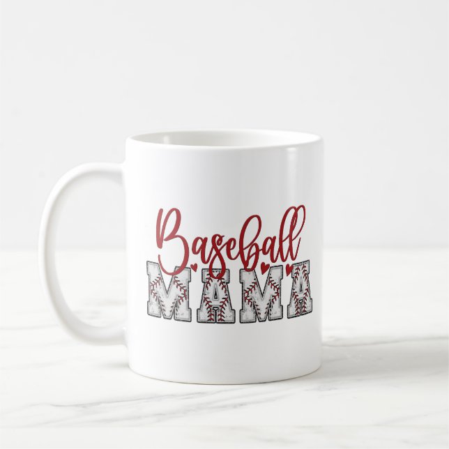 Baseball Mama-Tasse Kaffeetasse (Links)