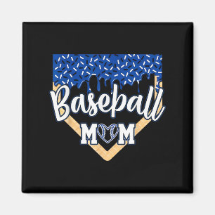 Baseball Mama Zuhause Tafel Eiscreme Tropfen mit S Magnet