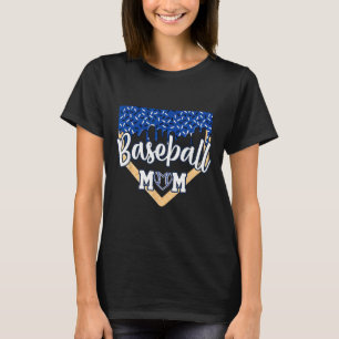 Baseball Mama Zuhause Tafel Eiscreme Tropfen mit S T-Shirt