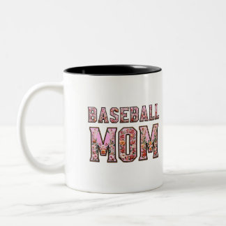 Baseball-Mama Zweifarbige Tasse