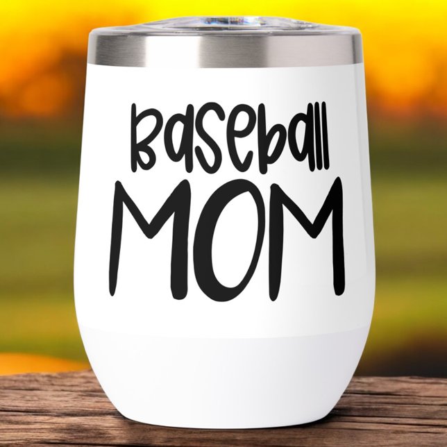 Baseball Maman - Sideline Sipper Vin Tumbler (Créateur téléchargé)