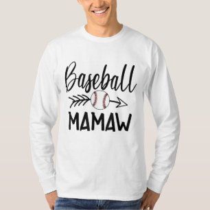 Baseball Mamaw Niedlich Arrow Vatermutter's Xmas D T-Shirt