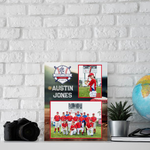 Baseball-Mannschaft Foto-Erinnerungsgeschenk Fotoplatte