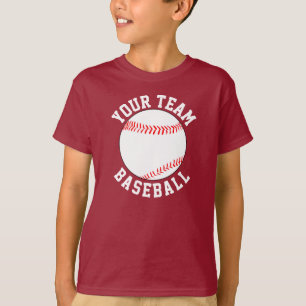 Baseball-Mannschaftsname, Spieler & Trikotnummer S T-Shirt