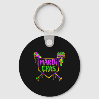 Baseball Mardi Gras Karneval Party Maske Eiscreme Schlüsselanhänger